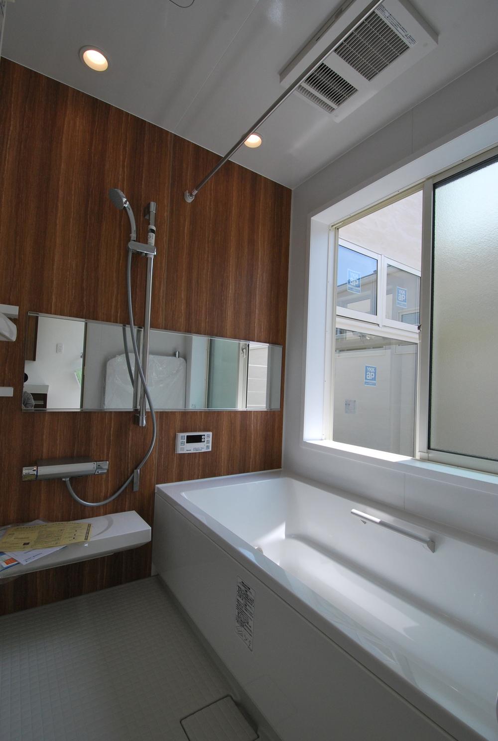 Bathroom. Established a large window, In bright bathroom with a great deal incorporating the light. 
