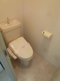 Toilet. Toilet with a heated cleaning function