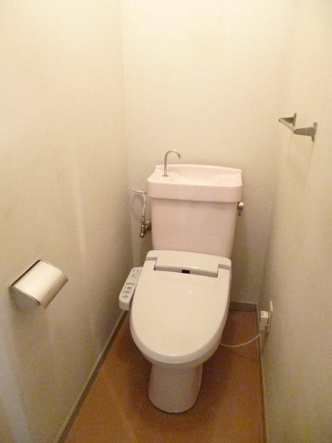 Toilet. Toilet is with a bidet