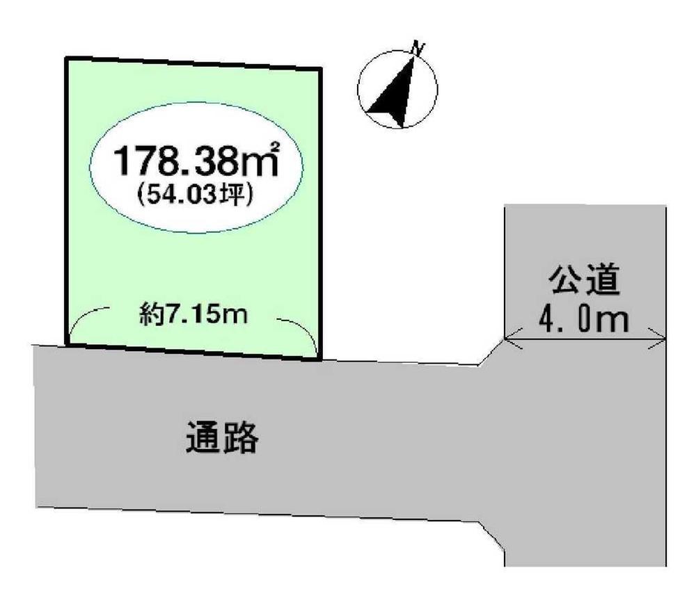 Compartment figure. Land price 44,200,000 yen, Land area 178.38 sq m