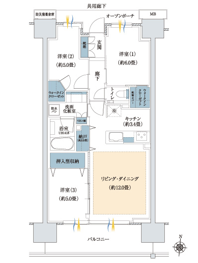 Floor: 3LDK + N + 2WIC, occupied area: 70.29 sq m, Price: TBD