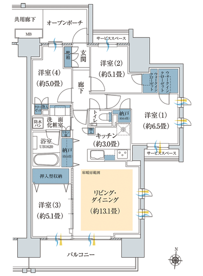Floor: 4LDK + 2N + 2WIC, occupied area: 85.84 sq m, Price: TBD