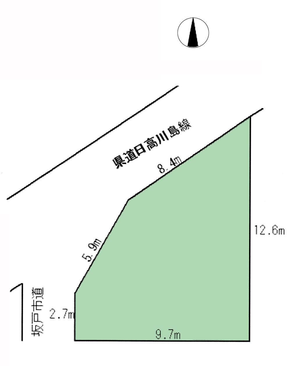 Compartment figure. Land price 6.5 million yen, Land area 86.64 sq m compartment view