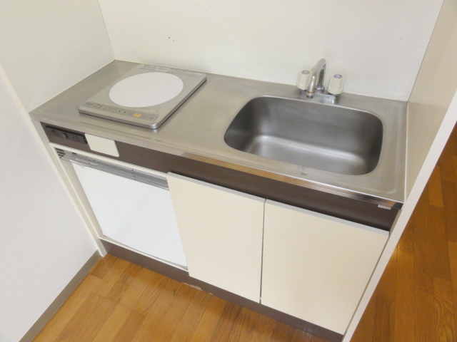 Kitchen. With a mini fridge