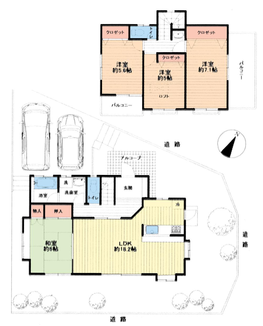 Floor plan. 17,900,000 yen, 4LDK, Land area 175.44 sq m , Building area 104.53 sq m floor plan