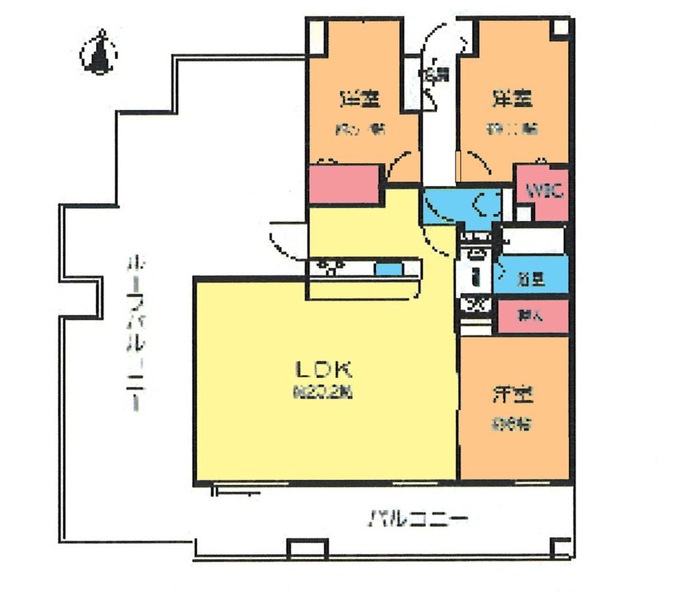 Floor plan. 3LDK, Price 19,800,000 yen, Occupied area 81.19 sq m , Balcony area 14.92 sq m floor plan
