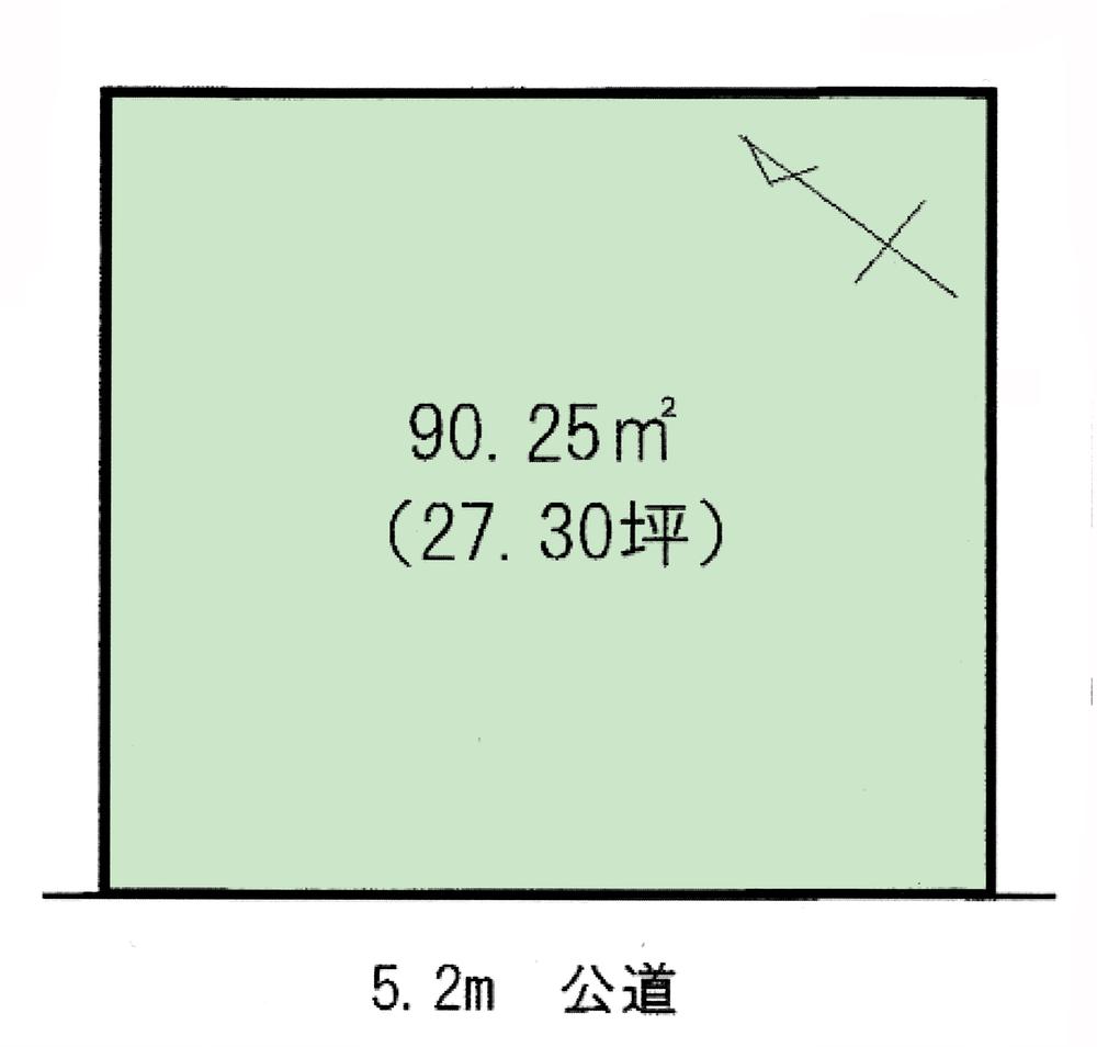 Compartment figure. Land price 10 million yen, Land area 90.25 sq m compartment view