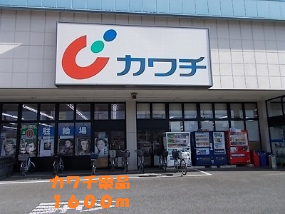 Dorakkusutoa. Kawachii to chemicals (drugstore) 1600m