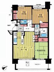 Floor plan. 3LDK, Price 21.5 million yen, Occupied area 70.85 sq m , Balcony area 13 sq m floor plan