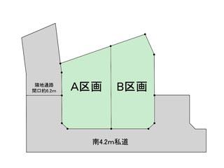 Compartment figure. Land price 14.8 million yen, Land area 116.69 sq m
