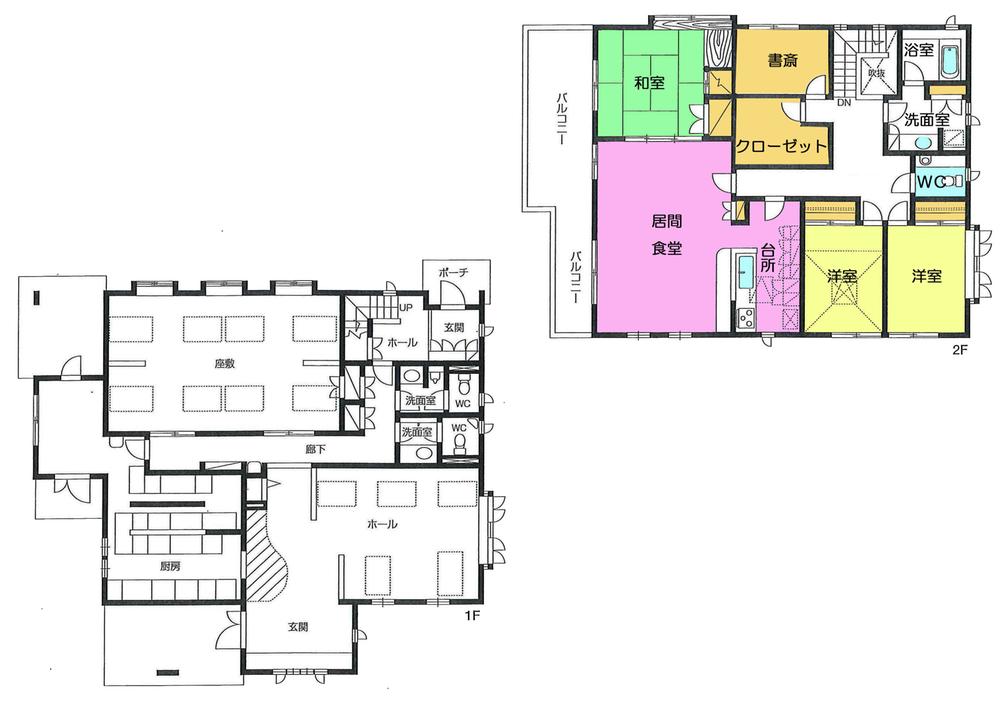 Floor plan. 52 million yen, 3LDK + S (storeroom), Land area 245.96 sq m , Building area 258.36 sq m