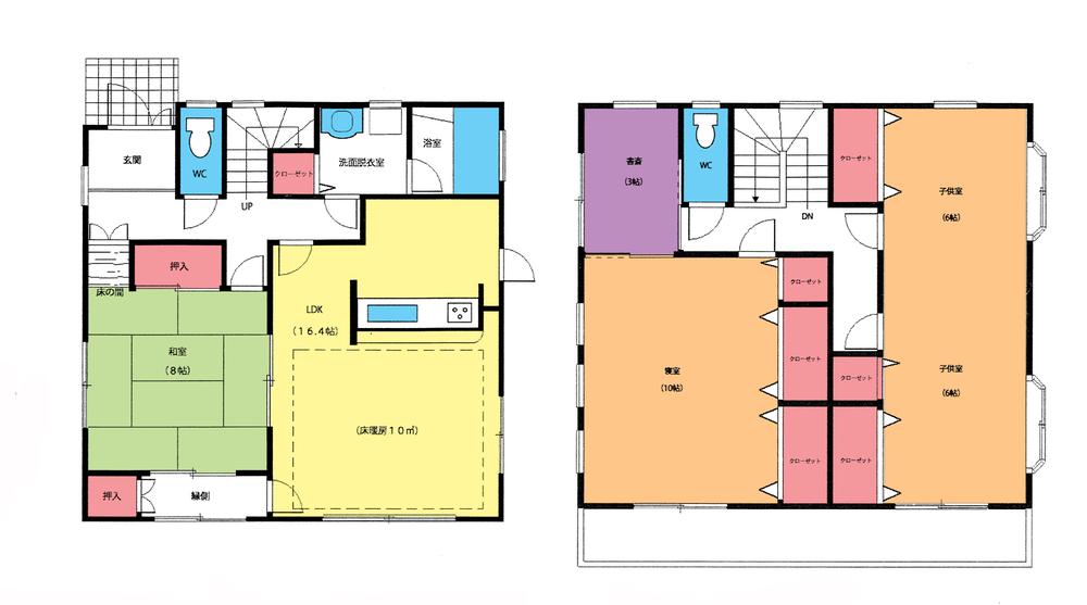 Floor plan. 11 million yen, 4LDK, Land area 192.5 sq m , Building area 125.86 sq m floor plan