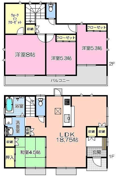 Floor plan. 25,800,000 yen, 4LDK, Land area 305.01 sq m , Building area 103.51 sq m