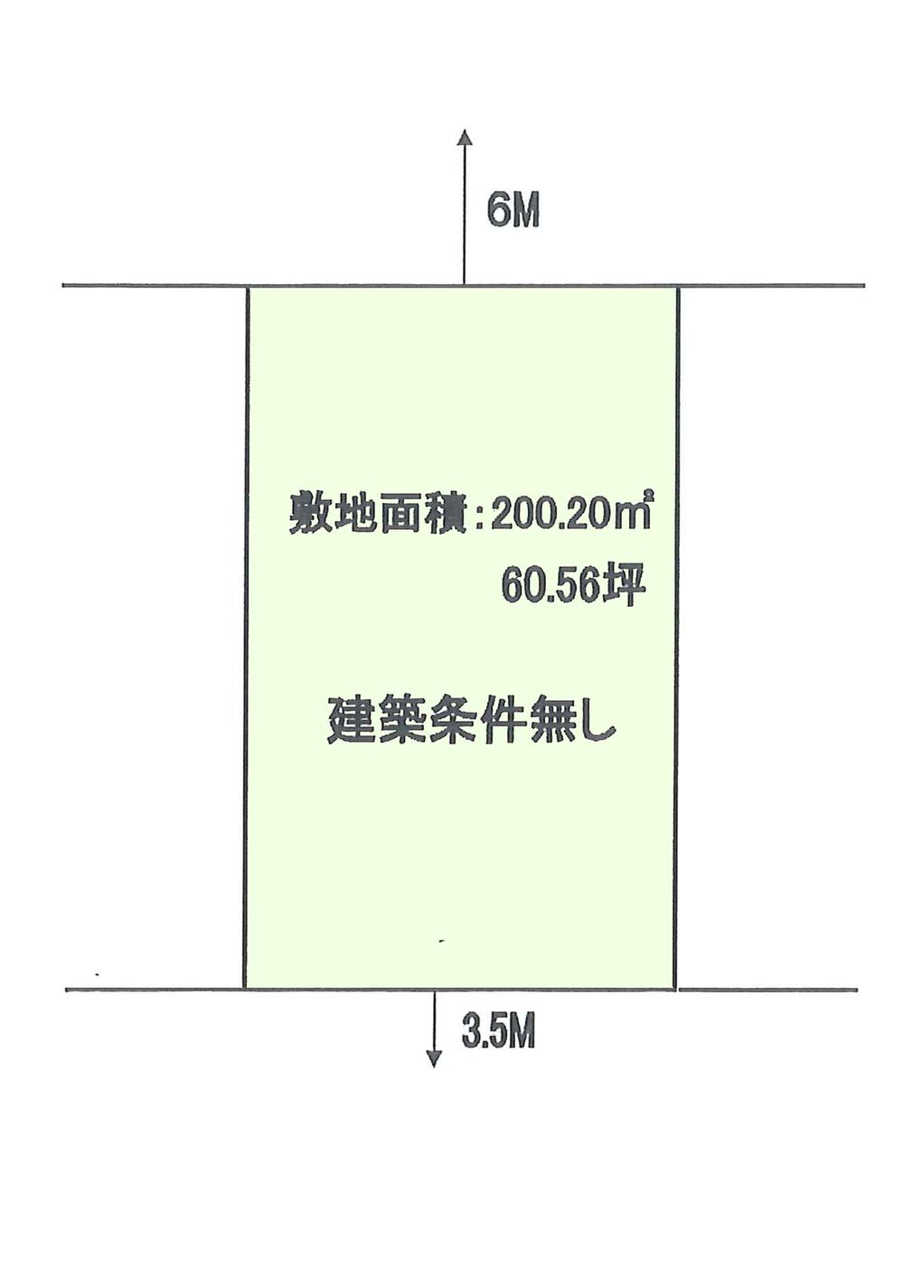 Compartment figure. Land price 18 million yen, Land area 200.2 sq m