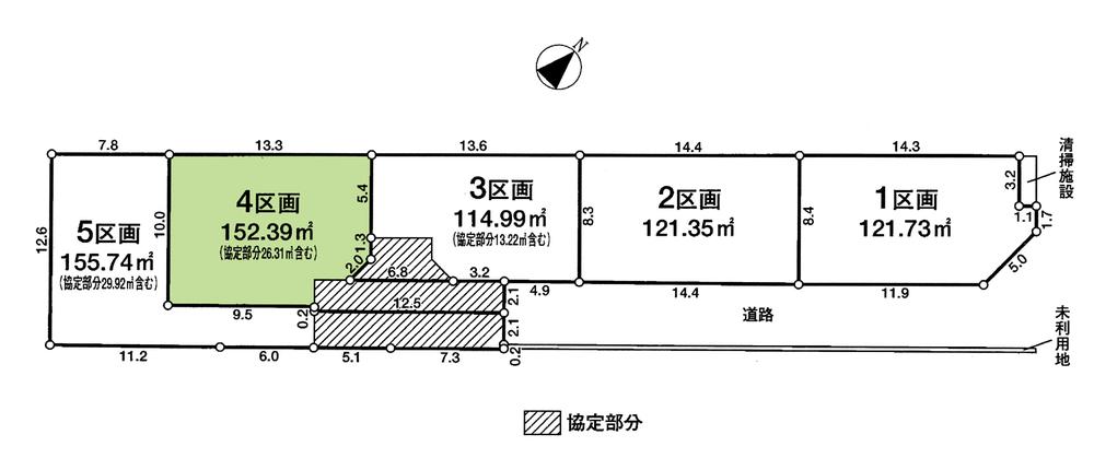 Compartment figure. Land price 20.8 million yen, Land area 152.39 sq m