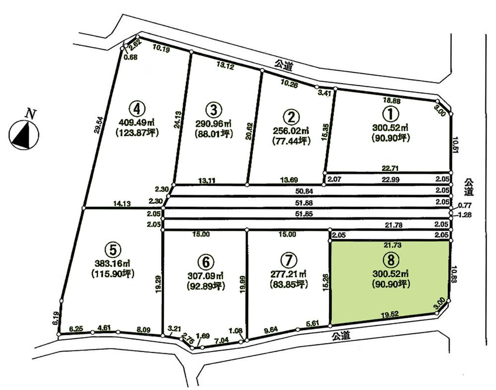 Compartment figure. Land price 10 million yen, Land area 300.52 sq m