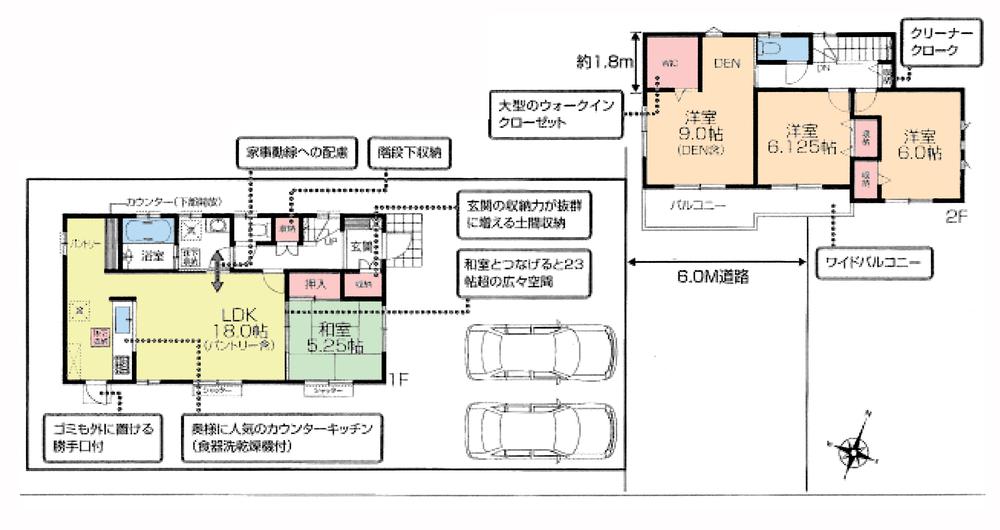 Floor plan. 26,900,000 yen, 4LDK, Land area 179.98 sq m , Building area 107.02 sq m floor plan