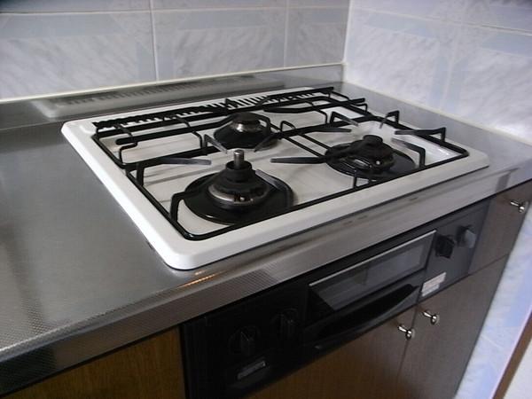 Kitchen. It comes with a gas stove