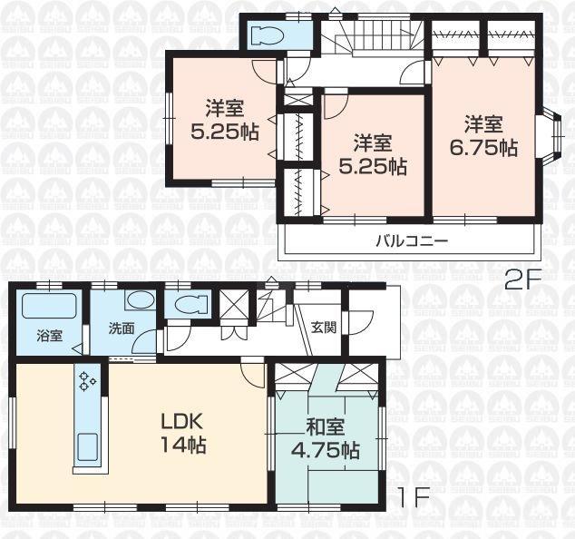 Building plan example (floor plan). Building plan example Building price 12,150,000 yen,  Building area 89.23 sq m