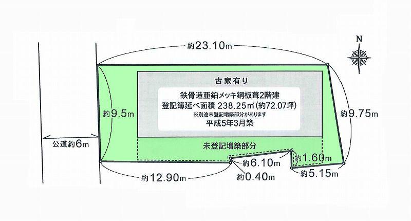 Compartment figure. Land price 18 million yen, Land area 222.86 sq m