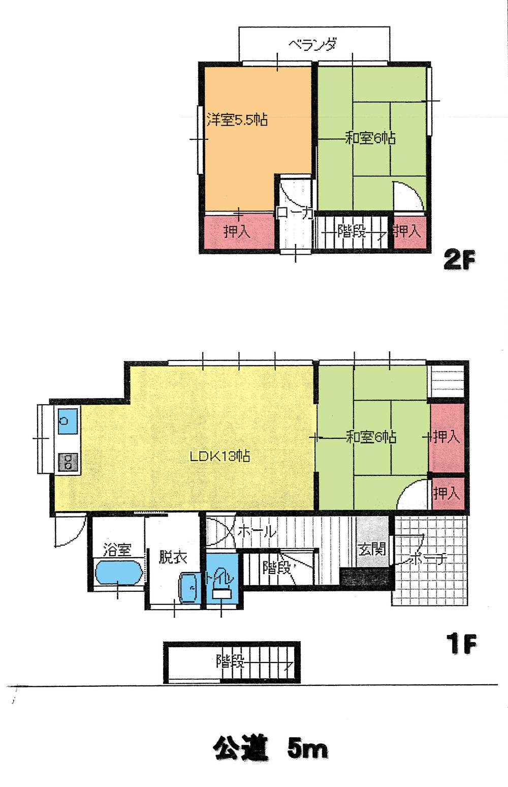 Floor plan. 4 million yen, 3LDK, Land area 161.36 sq m , Building area 74.26 sq m floor plan