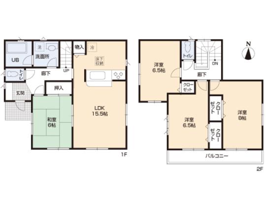 Floor plan. 25,800,000 yen, 4LDK, Land area 171 sq m , Building area 98.01 sq m floor plan