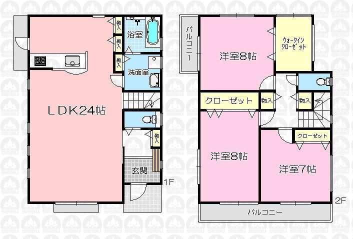 Building plan example (floor plan). Building plan example (A No. land) Building Price      15 million yen, Building area 111.79 sq m