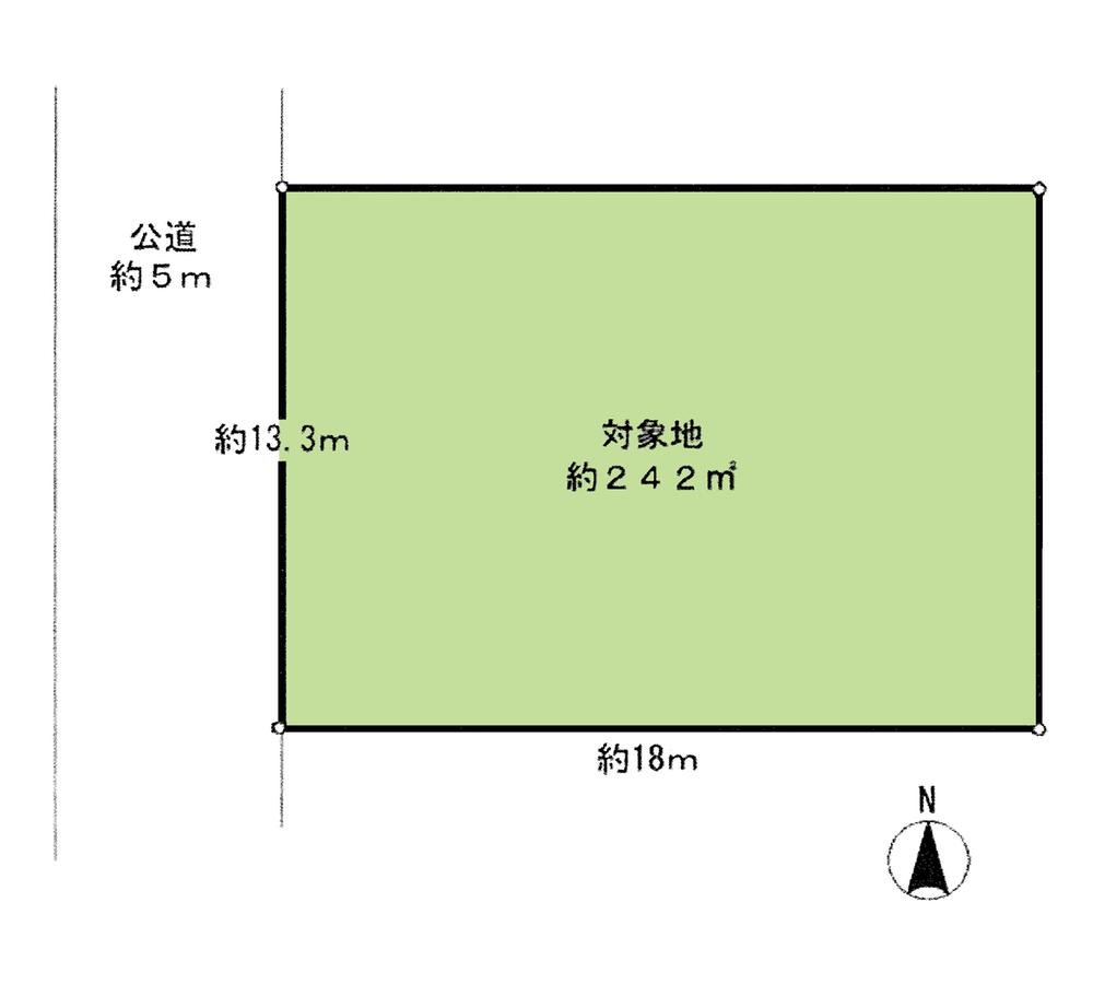 Compartment figure. Land price 28.8 million yen, Land area 242 sq m compartment view