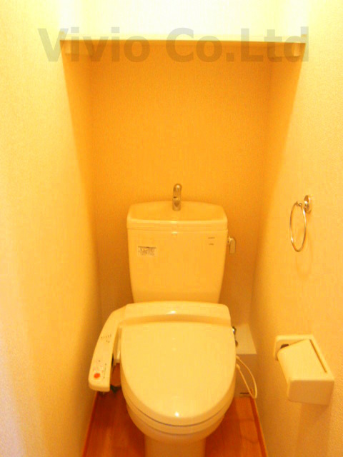 Toilet. Warm water washing toilet seat equipped! 