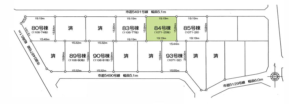 Compartment figure. Land price 11.8 million yen, Land area 304.06 sq m
