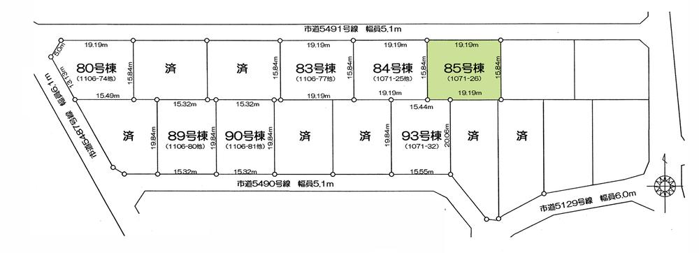 Compartment figure. Land price 11.8 million yen, Land area 304.06 sq m