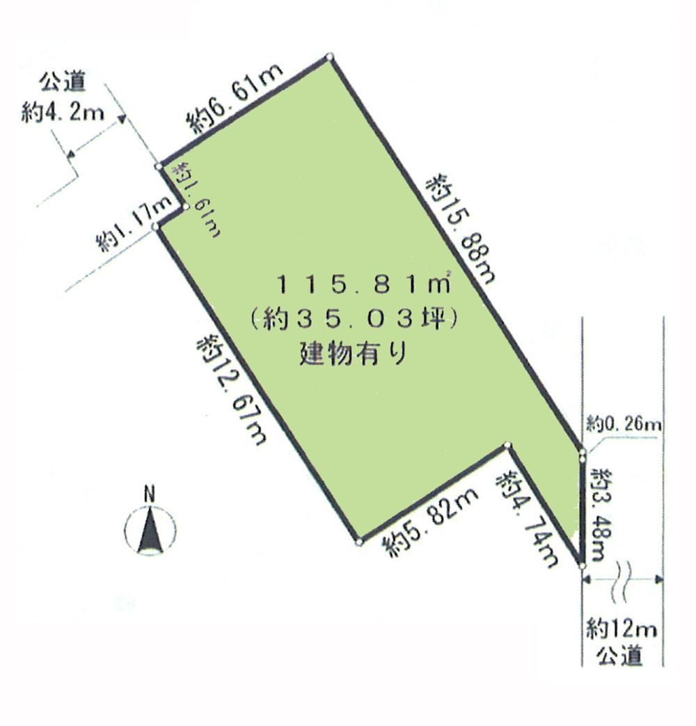 Compartment figure. Land price 7.9 million yen, Land area 115.81 sq m compartment view
