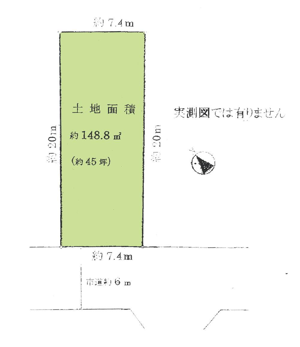 Compartment figure. Land price 21.5 million yen, Land area 148.8 sq m compartment view