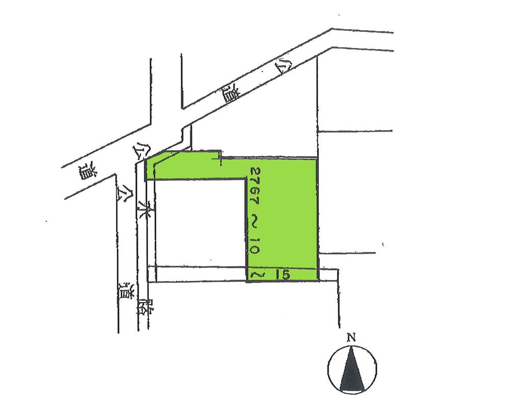 Compartment figure. Land price 9.8 million yen, Land area 95 sq m