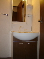 Washroom. Shampoo is with Dresser