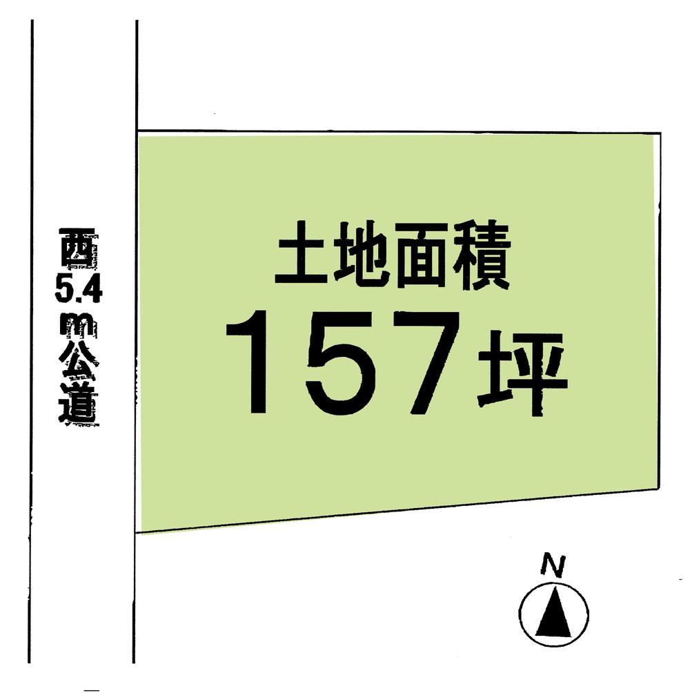 Compartment figure. Land price 15.8 million yen, Land area 521 sq m compartment view