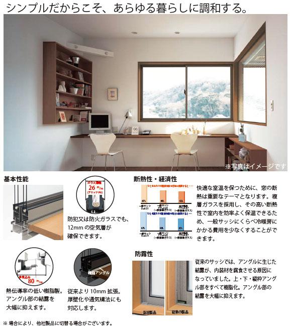 Other Equipment. Features that are really sought ・ Performance ・ It was realized design only to simple, Of aluminum sash Standard. 