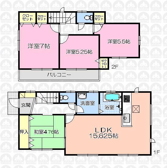 Building plan example (floor plan). Building plan example (A No. land) Building price 12,690,000 yen, Building area 89.22 sq m