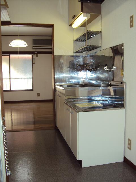 Kitchen. Two-burner gas stove installed Friendly Kitchen