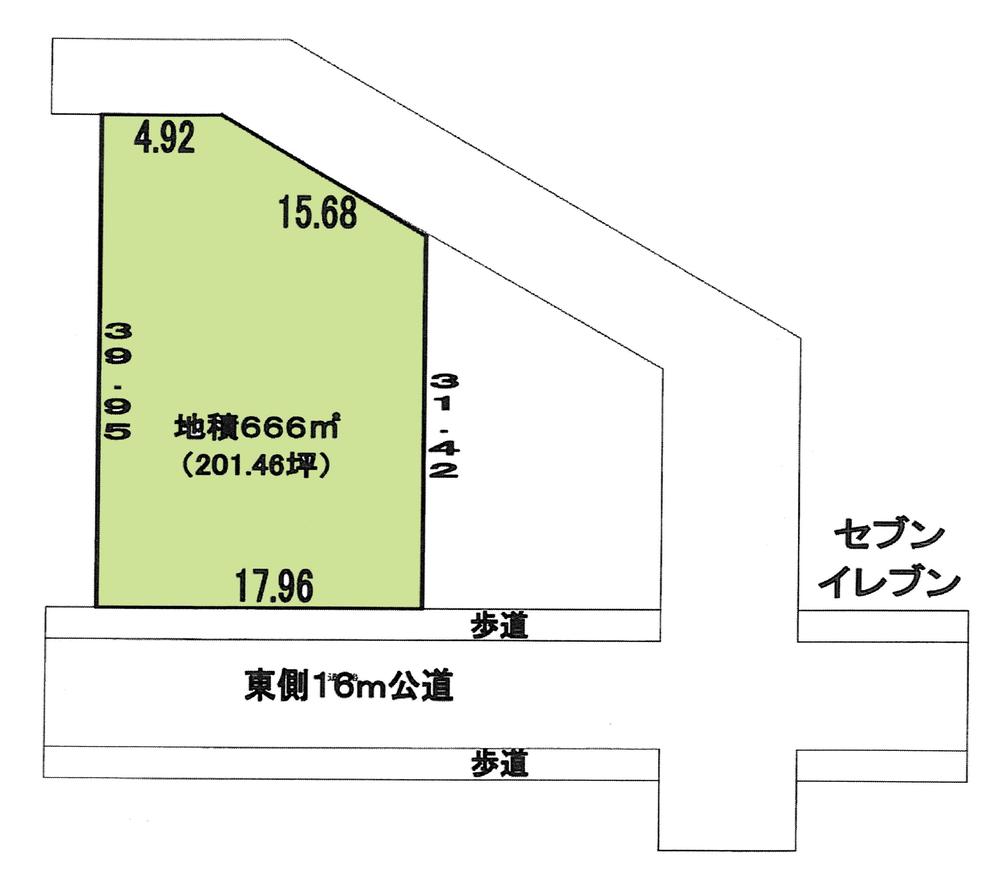 Compartment figure. Land price 85 million yen, Land area 666 sq m compartment view