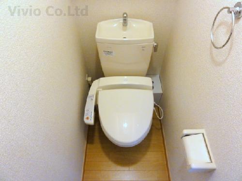 Toilet. It is with warm water washing toilet seat. 