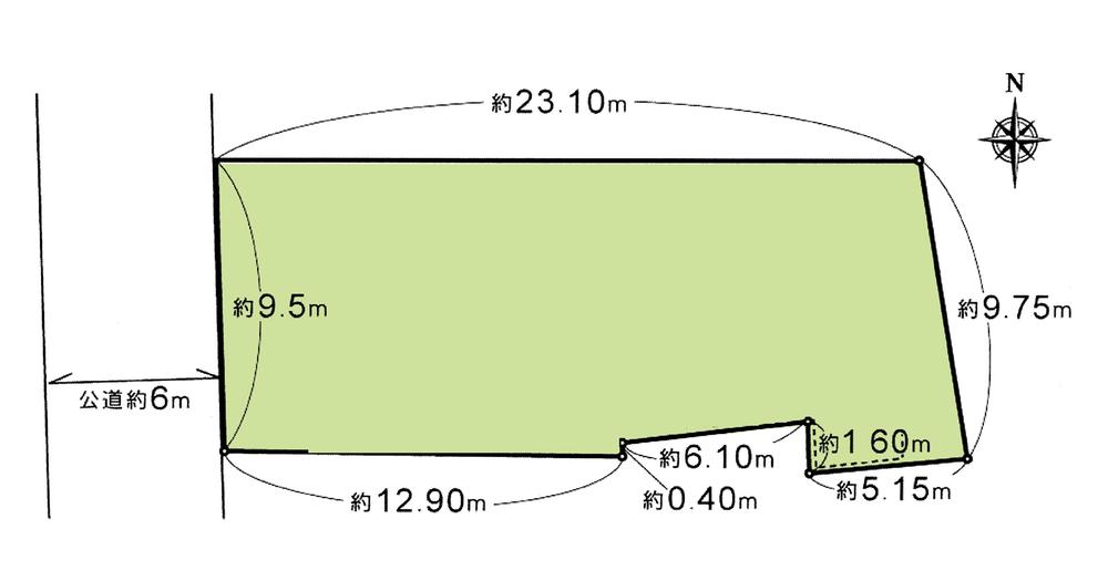 Compartment figure. Land price 18 million yen, Land area 222.86 sq m compartment view