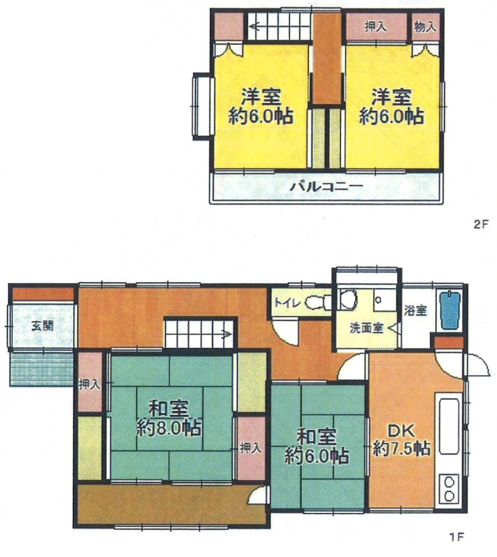 Floor plan. 21.9 million yen, 4DK, Land area 186 sq m , Building area 100 sq m floor plan