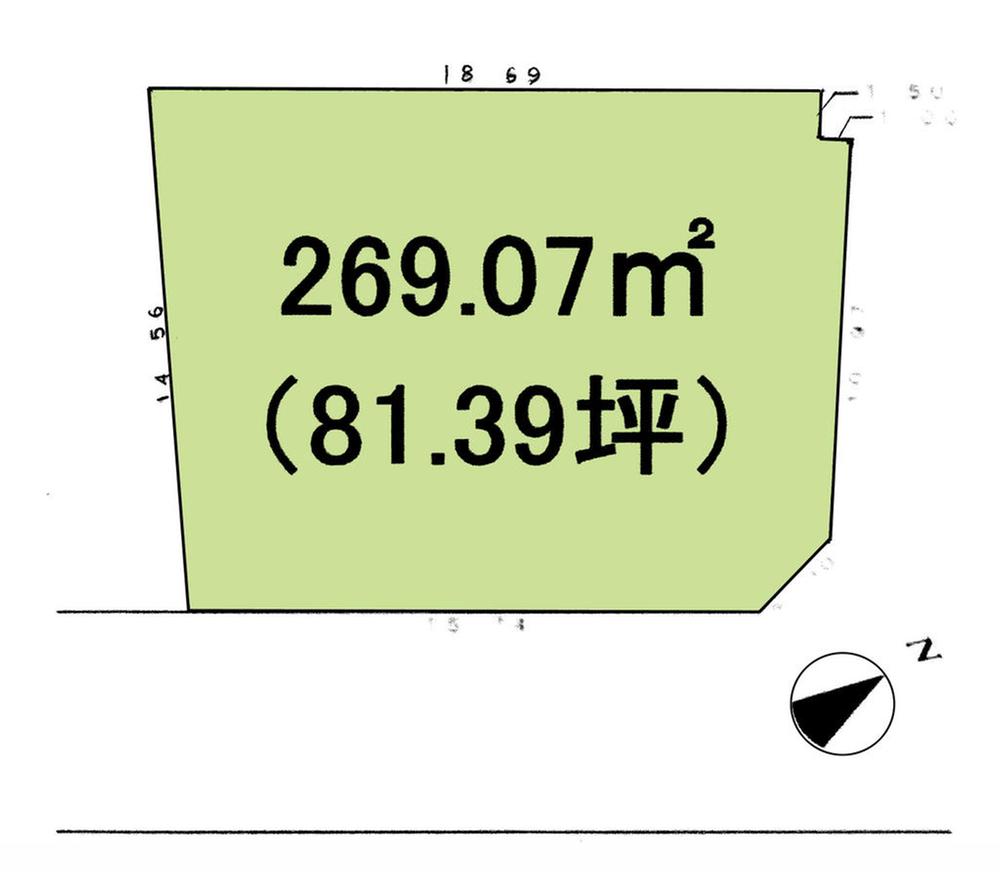 Compartment figure. Land price 22,300,000 yen, Land area 269.07 sq m compartment view