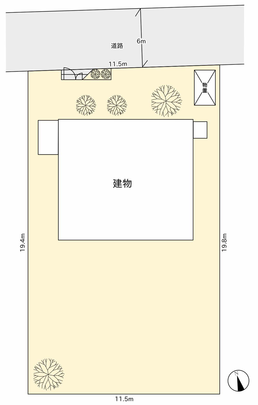 Compartment figure. Land price 26,800,000 yen, Land area 228.67 sq m