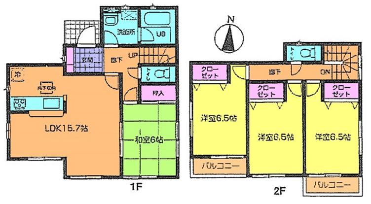 Floor plan. (4 Building), Price 25,800,000 yen, 4LDK, Land area 171.02 sq m , Building area 97.2 sq m