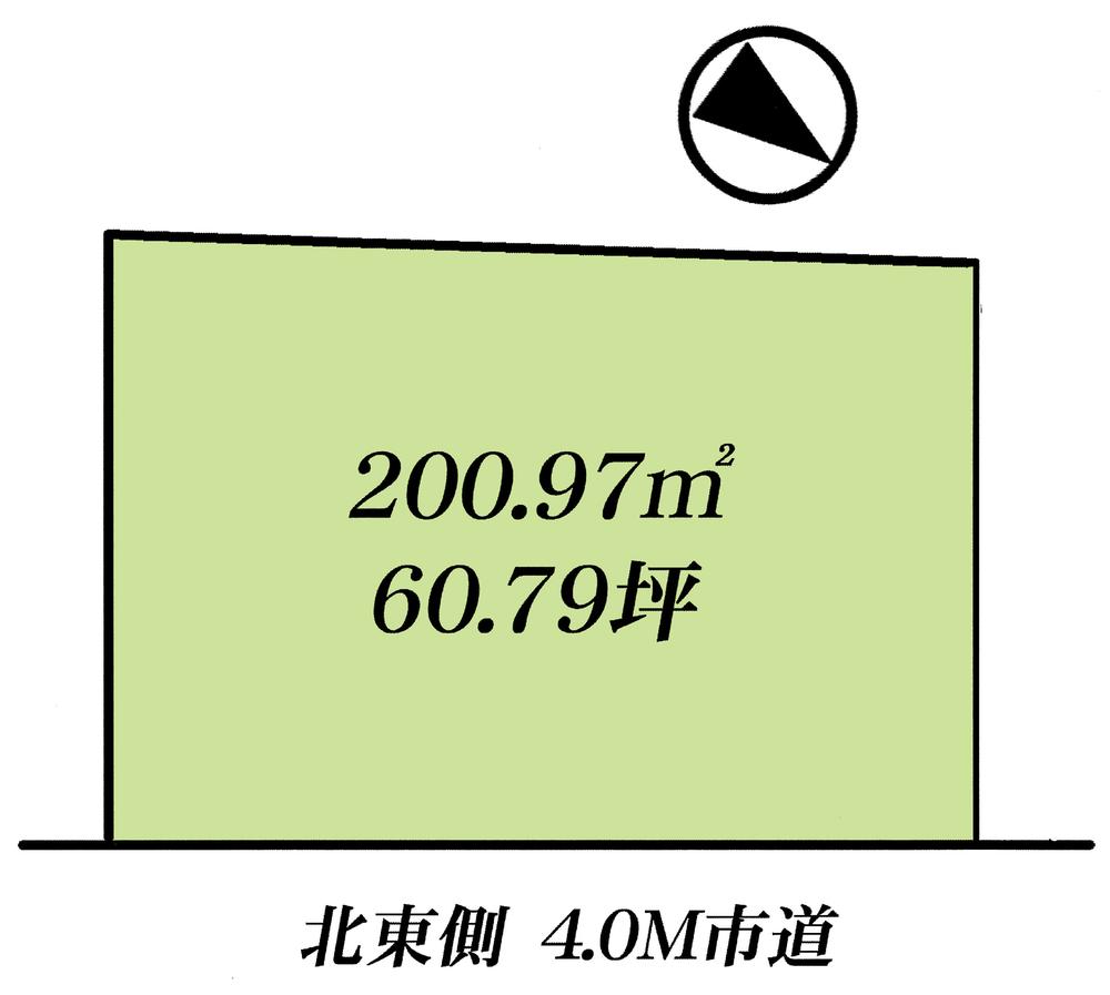 Compartment figure. Land price 23.8 million yen, Land area 200.97 sq m compartment view