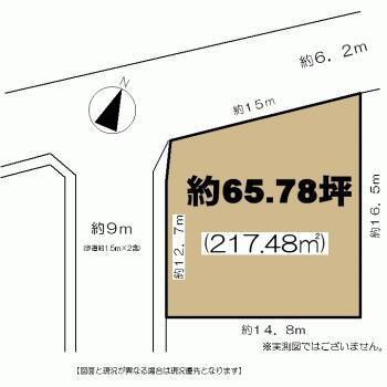 Compartment figure. Land price 13 million yen, Land area 217.48 sq m