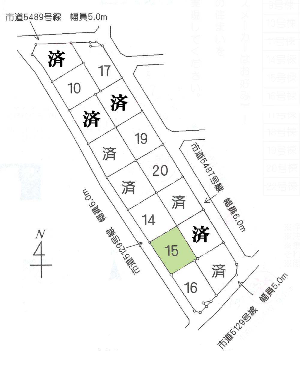 Compartment figure. Land price 12.5 million yen, Land area 334.22 sq m