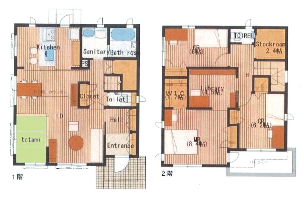 Floor plan. 34,800,000 yen, 4LDK, Land area 266.62 sq m , Building area 124.92 sq m floor plan